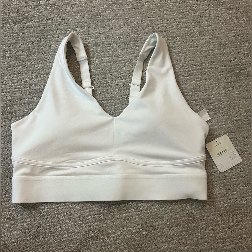 Fabletics White Sports Bra size Large